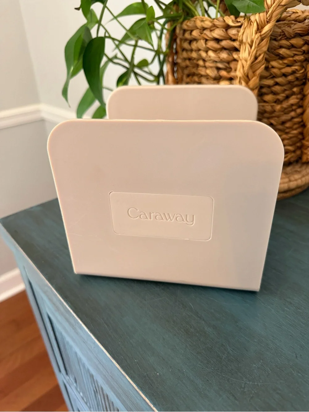 Caraway Kitchen Pantry Organizer Storage cream- colored Caraway rack